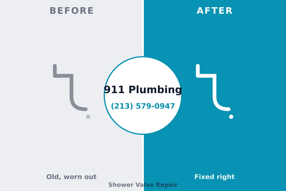 Before and after: plumbing repair Wolcott, IN